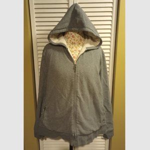 L.L. Bean Fleece-Lined Gray Full-Zip Hoodie/Jacket, Size 2X, Pre-Owned